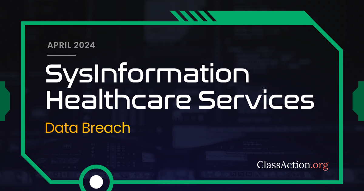 SysInformation Healthcare Services Data Breach Lawsuit