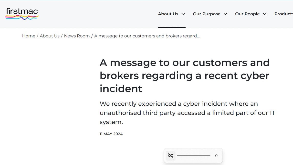 Embattled lender Firstmac releases new statement on cyber attack – Cyber Daily