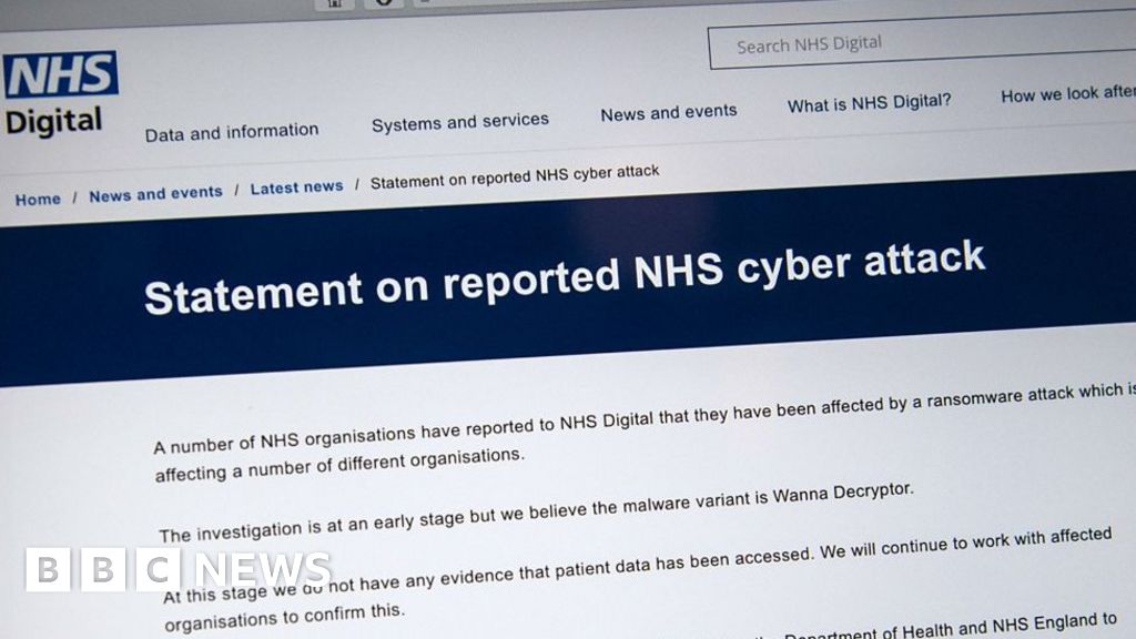 NHS cyber-attack: GPs and hospitals hit by ransomware