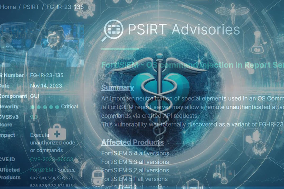 HC3 issues sector alert on FortiSIEM platform vulnerability urges healthcare organizations to prioritize upgrades